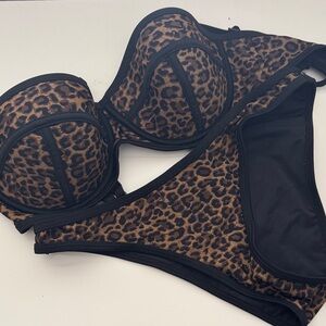 Leopard Print Women's Intimate Set